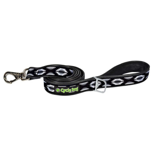 Cycle Dog Black & White Campfire Blanket Dog Leash 6' - Poudre Pet & Feed Supply